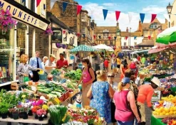 House of Puzzles 1000 Pieces* - Street Market - 1000 Piece Jigsaw Puzzle