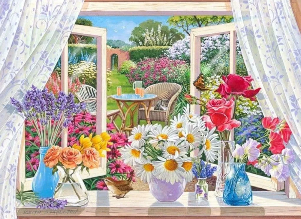 House of Puzzles Extra Large Pieces* - Summer Breeze - 250Xl Piece Jigsaw Puzzle
