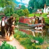 House of Puzzles 1000 Pieces* - Tow Path - 1000 Piece Jigsaw Puzzle