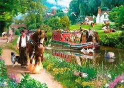 House of Puzzles 1000 Pieces* - Tow Path - 1000 Piece Jigsaw Puzzle
