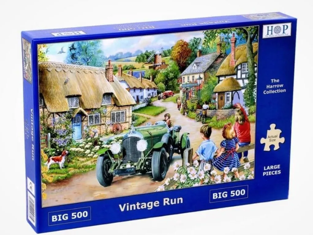 House of Puzzles Extra Large Pieces* - Vintage Run - 500Xl Piece Jigsaw Puzzle