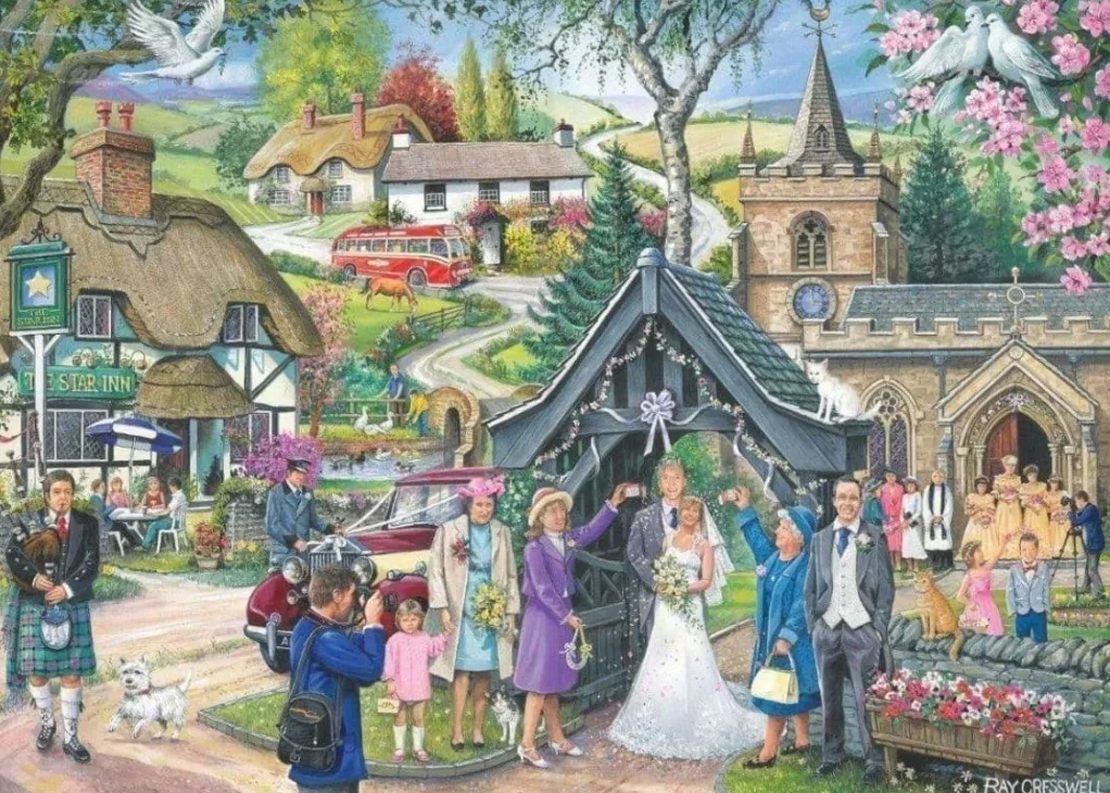House of Puzzles 1000 Pieces* - Wedding Day No.4 - Find The Difference - 1000 Piece Jigsaw Puzzle