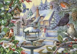 House of Puzzles Extra Large Pieces* - Winter Birds - 500Xl Piece Jigsaw Puzzle