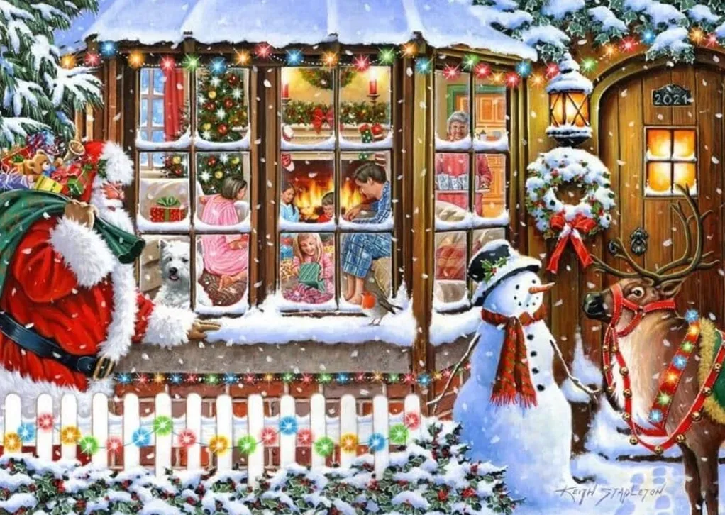 House of Puzzles 500 Pieces* - With Love From Santa - No 16 - 500 Piece Jigsaw Puzzle