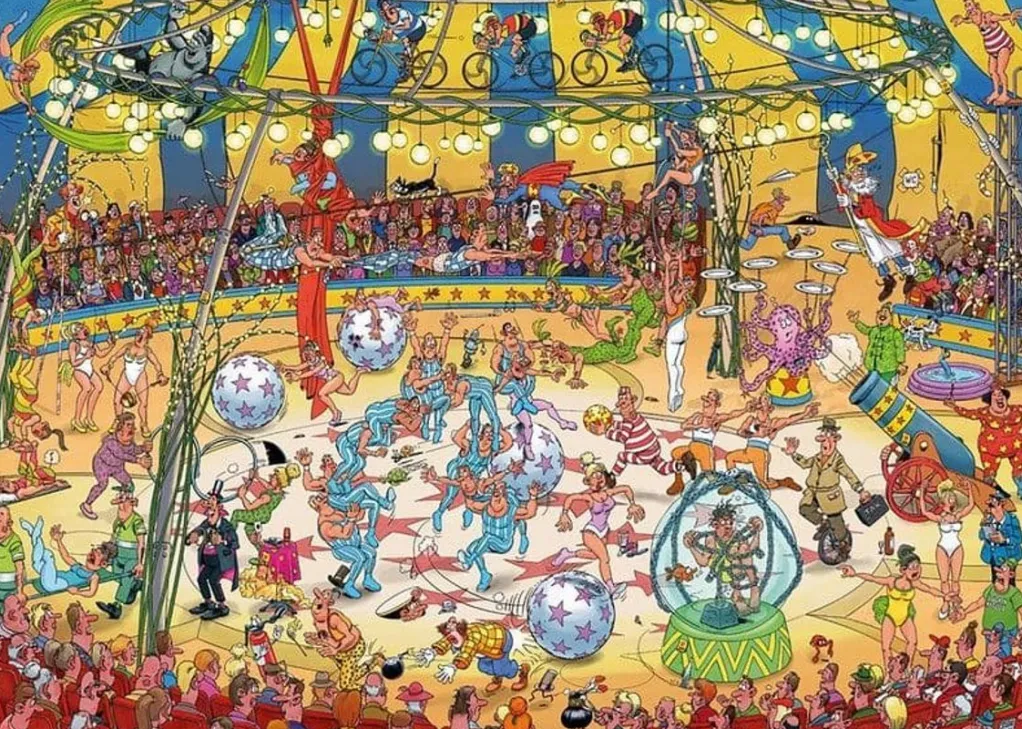Jumbo 1000 Pieces*Jan Van Haasteren - Acrobat Circus - 1000 Piece Jigsaw Puzzle