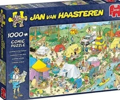 Jumbo 1000 Pieces*Jan Van Haasteren - Camping In The Forest - 1000 Piece Jigsaw Puzzle