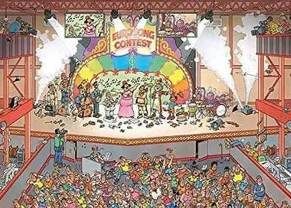Jumbo 1000 Pieces*Jan Van Haasteren - Eurosong Contest - 1000 Piece Jigsaw Puzzle