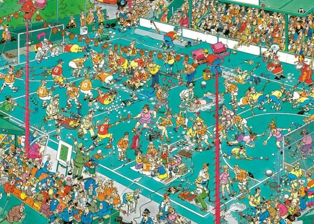 Jumbo 1000 Pieces*Jan Van Haasteren - Hockey Championship - 1000 Piece Jigsaw Puzzle