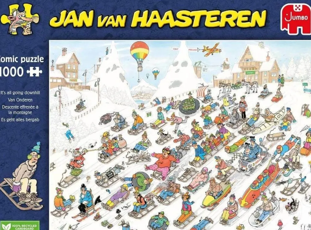 Jumbo 1000 Pieces*Jan Van Haasteren - Its All Going Downhill - 1000 Piece Jigsaw Puzzle