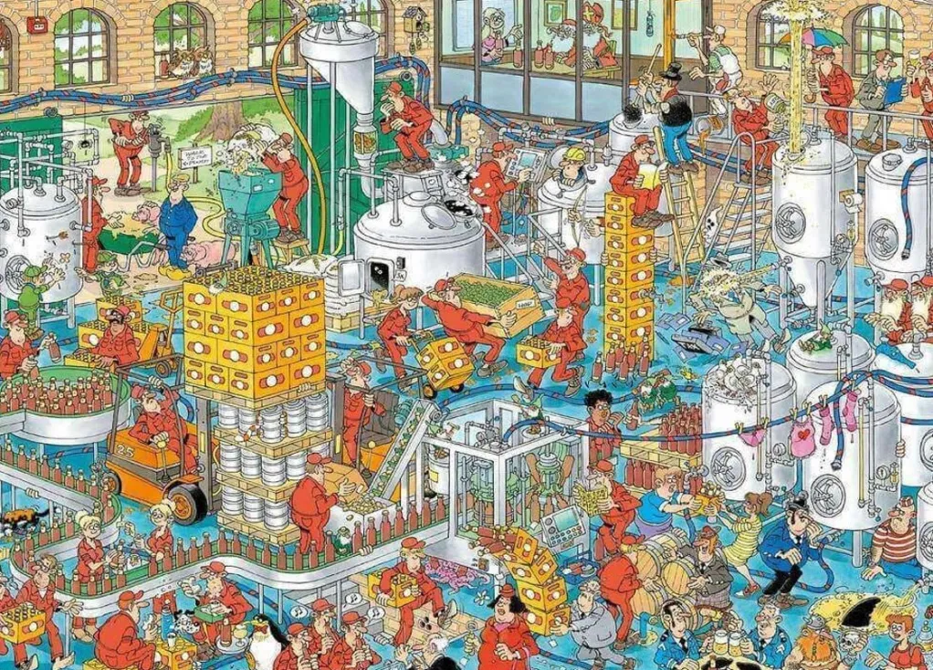 Jumbo 1000 Pieces*Jan Van Haasteren - The Craft Brewery - 1000 Piece Jigsaw Puzzle