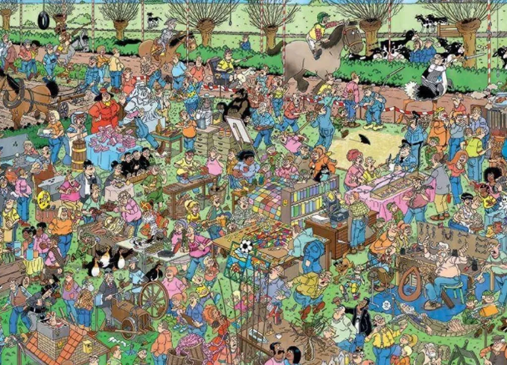 Jumbo 1000 Pieces*Jan Van Haasteren - The Dutch Craft Market - 1000 Piece Jigsaw Puzzle