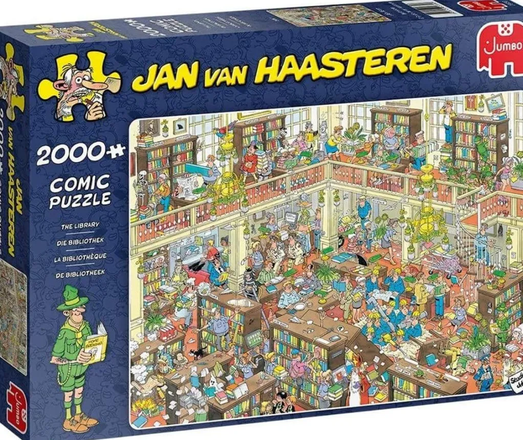 Jumbo 2000 Pieces*Jan Van Haasteren - The Library - 2000 Piece Jigsaw Puzzle
