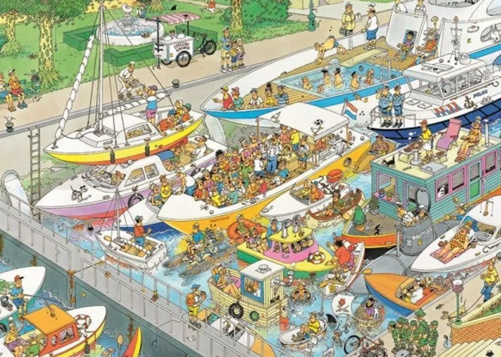 Jumbo 1000 Pieces*Jan Van Haasteren - The Locks - 1000 Piece Jigsaw Puzzle