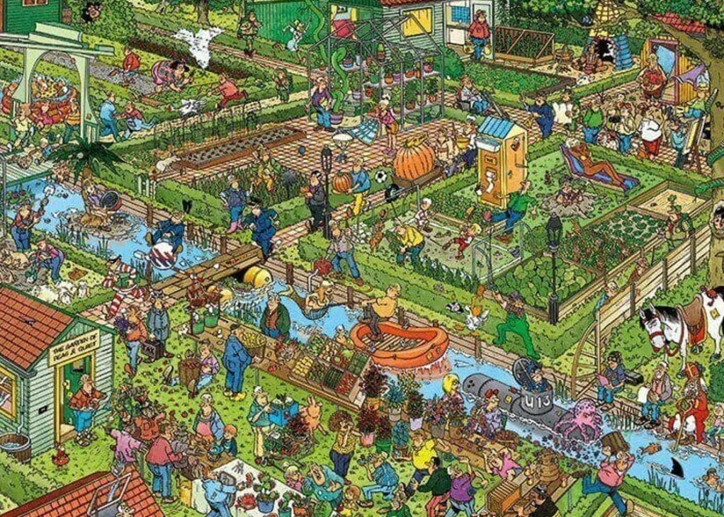 Jumbo 1000 Pieces*Jan Van Haasteren - The Vegetable Garden - 1000 Piece Jigsaw Puzzle