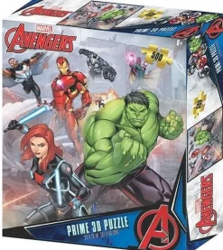 Kidicraft 500 Pieces* - Avengers Assemble 3D - 500 Piece Jigsaw Puzzle