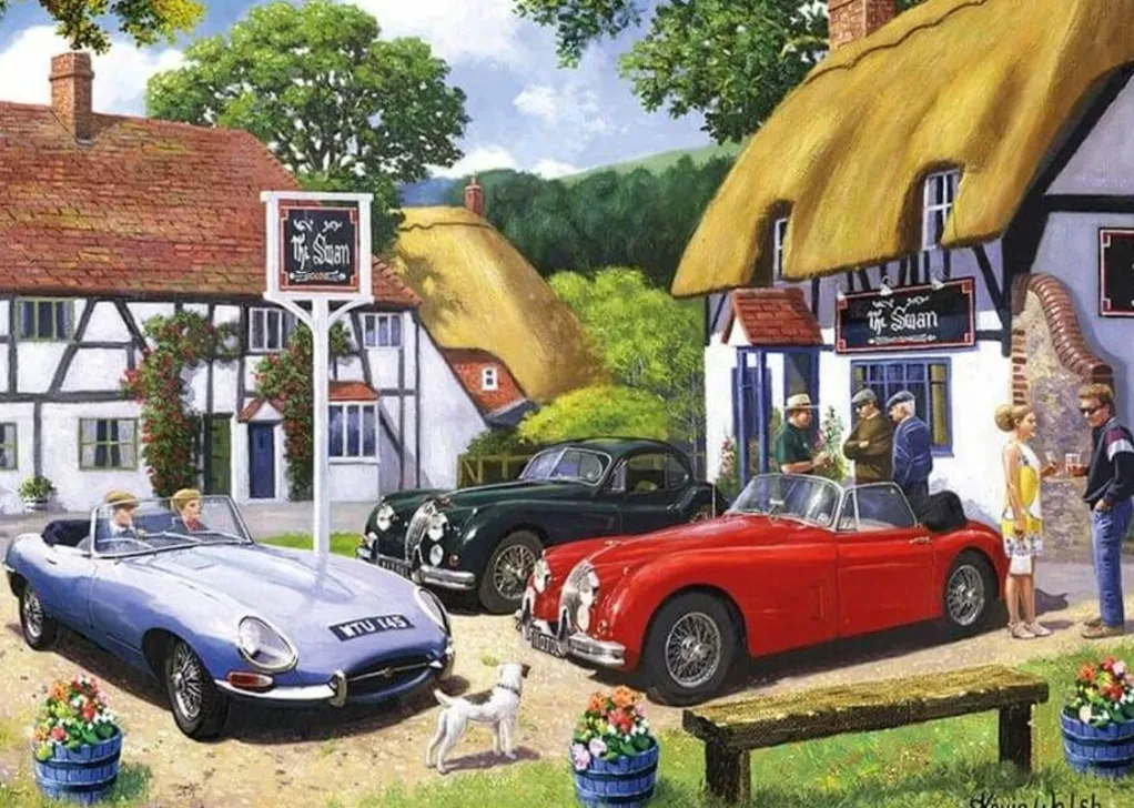 Kidicraft 1000 Pieces* - Classic Car Club - 1000 Piece Jigsaw Puzzle