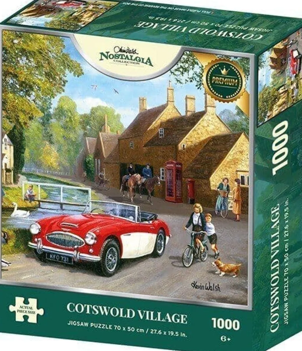 Kidicraft 1000 Pieces* - Cotswold Village - 1000 Piece Jigsaw Puzzle