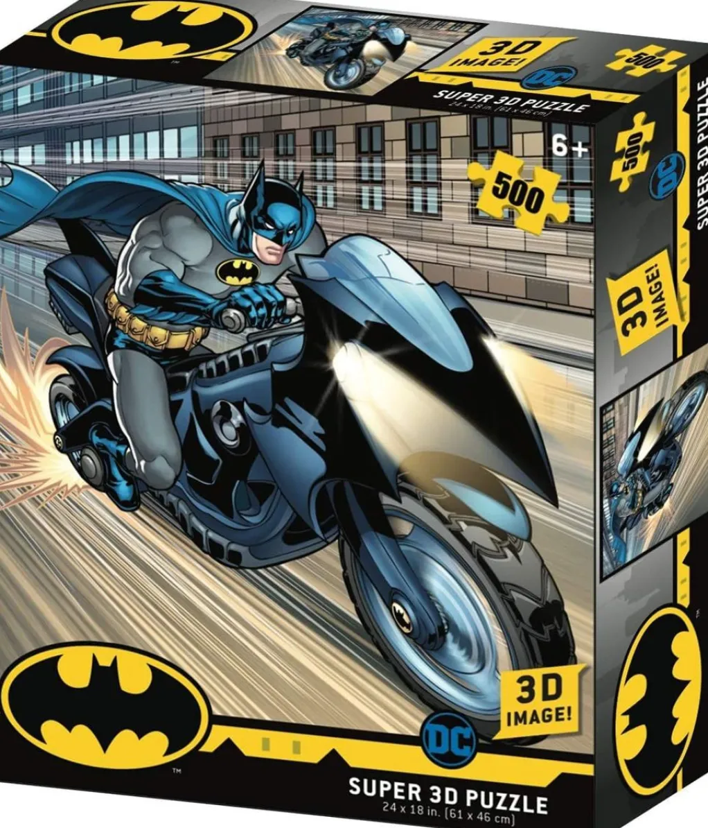 Kidicraft 500 Pieces* - Dc Batman - Batcycle - 500 Piece Jigsaw Puzzle
