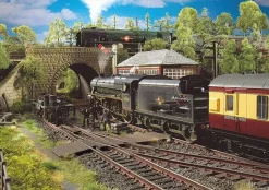 Kidicraft 1000 Pieces* - Full Steam Ahead - 1000 Piece Jigsaw Puzzle