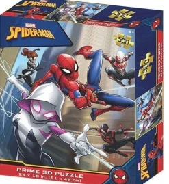 Kidicraft 500 Pieces* - Spiderman & Ghost 3D - 500 Piece Jigsaw Puzzle