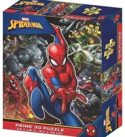 Kidicraft 500 Pieces* - Spiderman Ensemble 3D - 500 Piece Jigsaw Puzzle