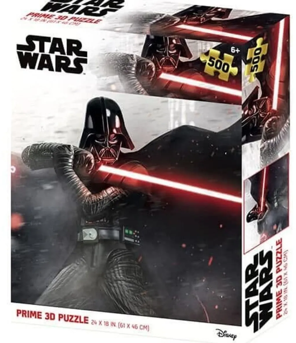 Kidicraft 500 Pieces* - Star Wars Darth Vader 3D - 500 Piece Jigsaw Puzzle