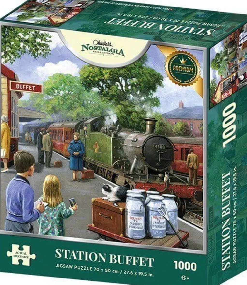 Kidicraft 1000 Pieces* - Station Buffet - 1000 Piece Jigsaw Puzzle