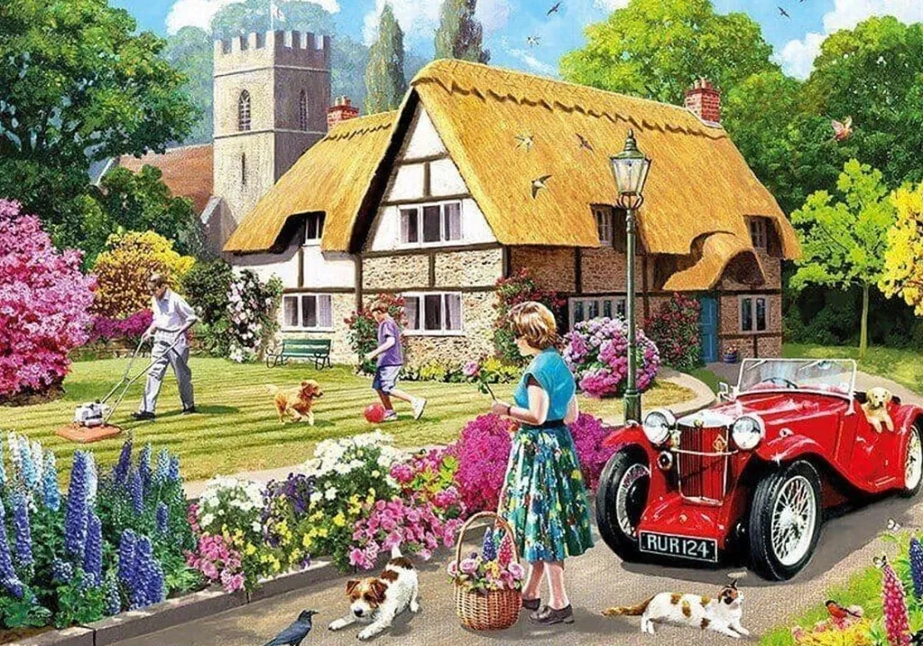 Kidicraft 1000 Pieces* - Summer In The Garden - 1000 Piece Jigsaw Puzzle