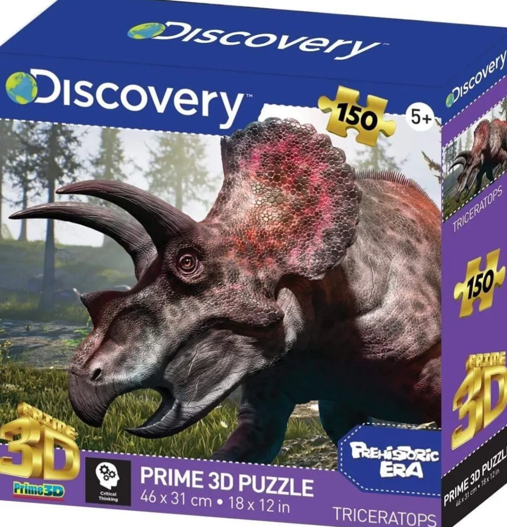 Kidicraft 300 Pieces & Under* - Triceratops - Discovery 150 Piece Jigsaw Puzzle