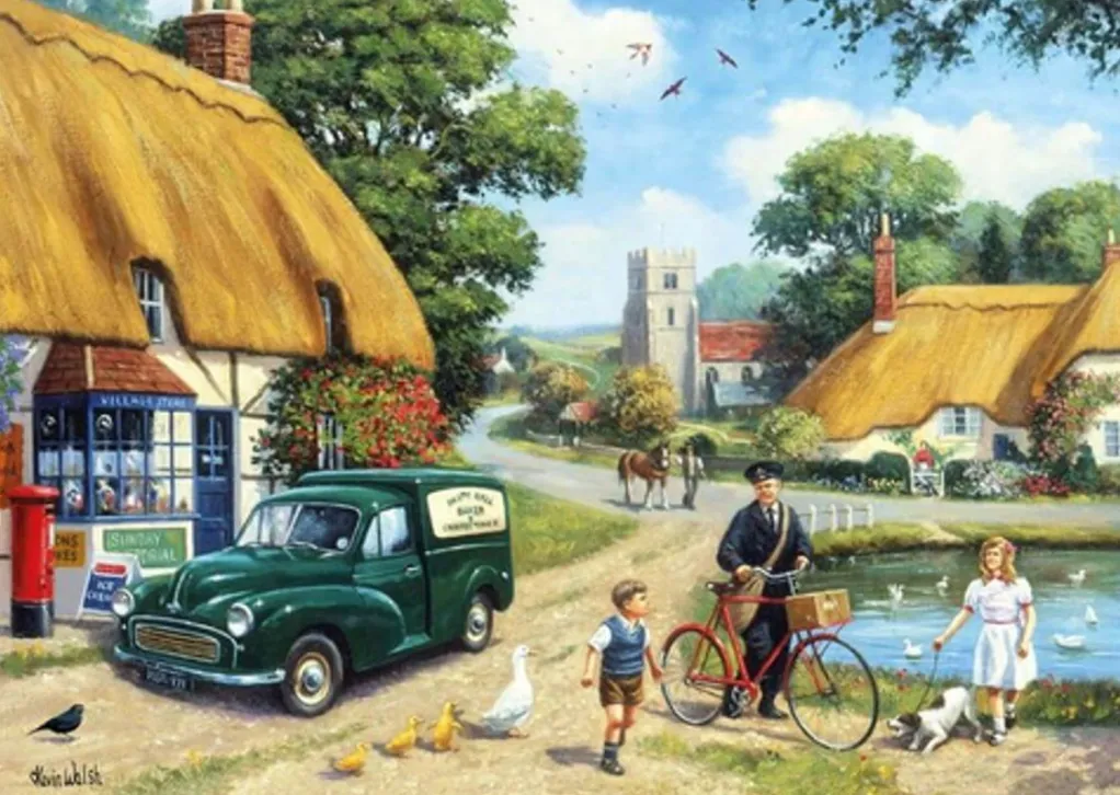 Kidicraft 1000 Pieces* - Village Postman - 1000 Piece Jigsaw Puzzle