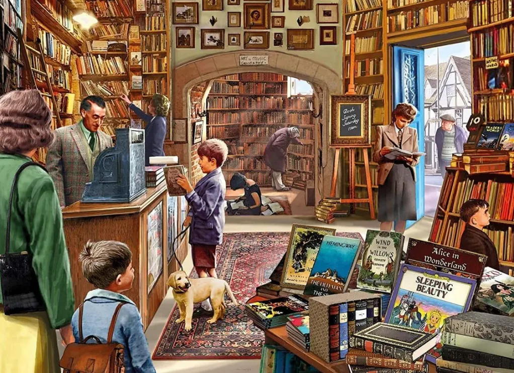 Kidicraft 1000 Pieces* - Ye Olde Book Shoppe - 1000 Piece Jigsaw Puzzle