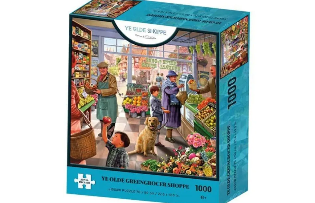 Kidicraft 1000 Pieces* - Ye Olde Greengrocer Shoppe - 1000 Piece Jigsaw Puzzle