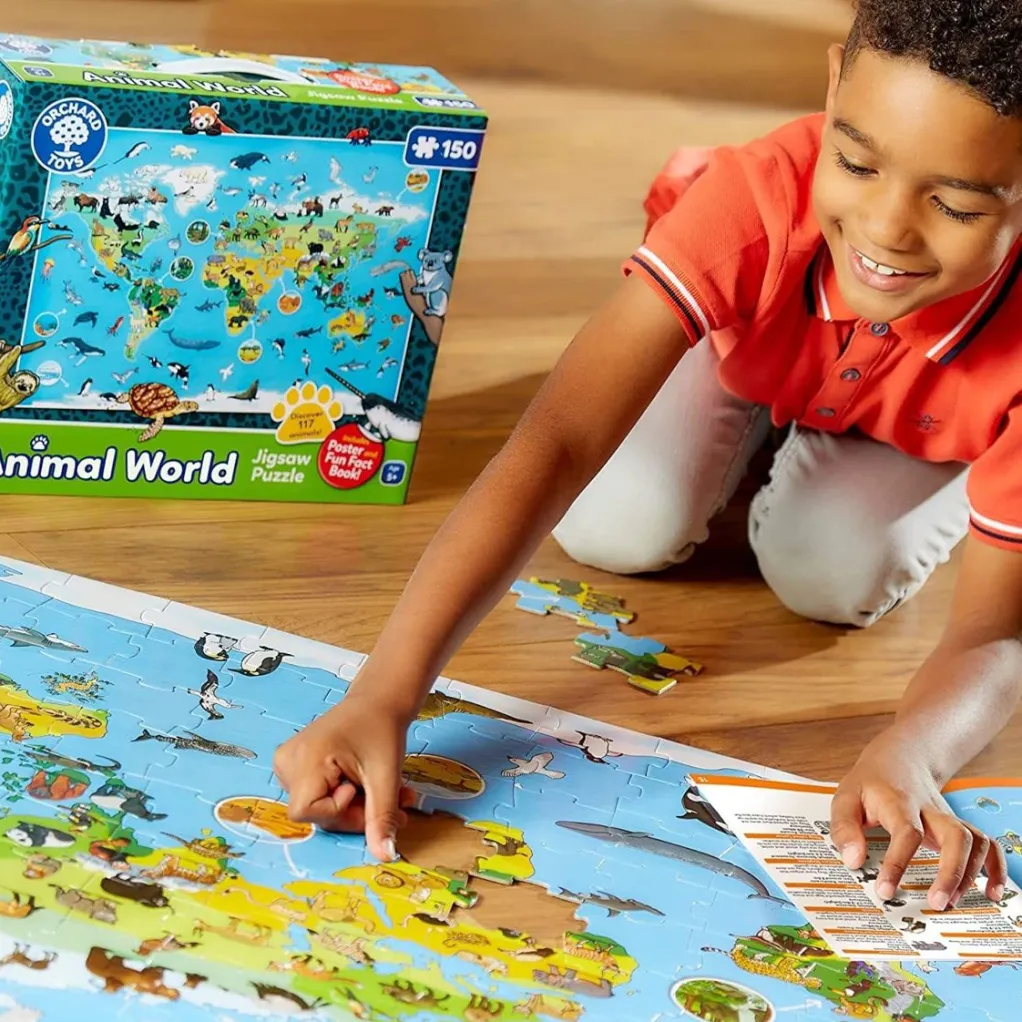 Orchard Toys 300 Pieces & Under* - Animal World - 150 Piece Jigsaw Puzzle
