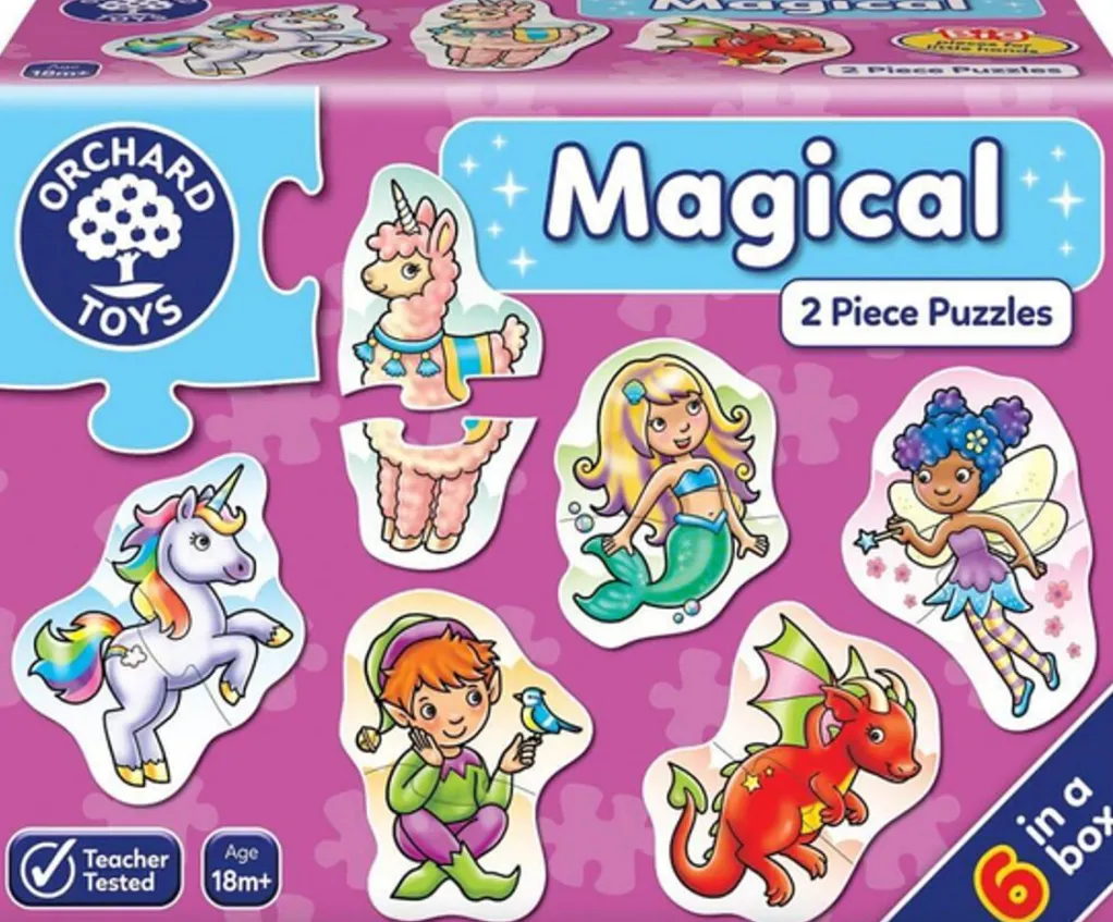 Orchard Toys 100 Pieces & Under* - Magical 2 Piece Puzzles