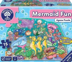 Orchard Toys 100 Pieces & Under* - Mermaid Fun - 15 Piece Jigsaw Puzzle