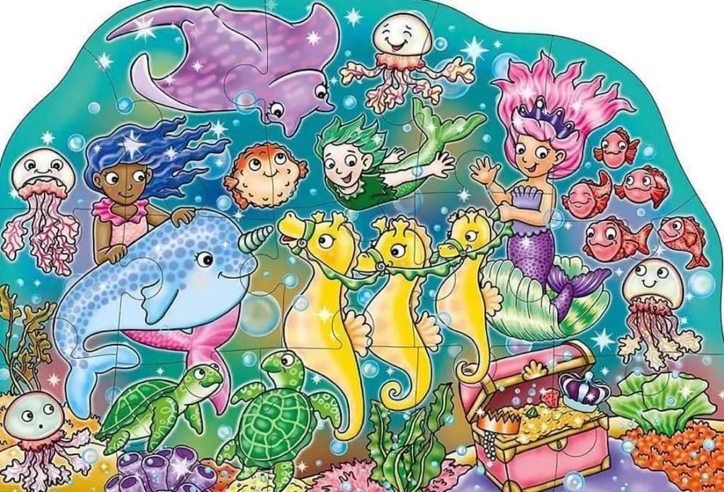 Orchard Toys 100 Pieces & Under* - Mermaid Fun - 15 Piece Jigsaw Puzzle