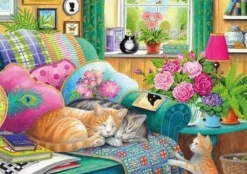 Otter House Extra Large Pieces* - Cat Naps - 500Xl Piece Jigsaw Puzzle
