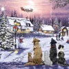 Otter House 1000 Pieces* - Christmas Eve Richard Macneil - 1000 Piece Jigsaw Puzzle