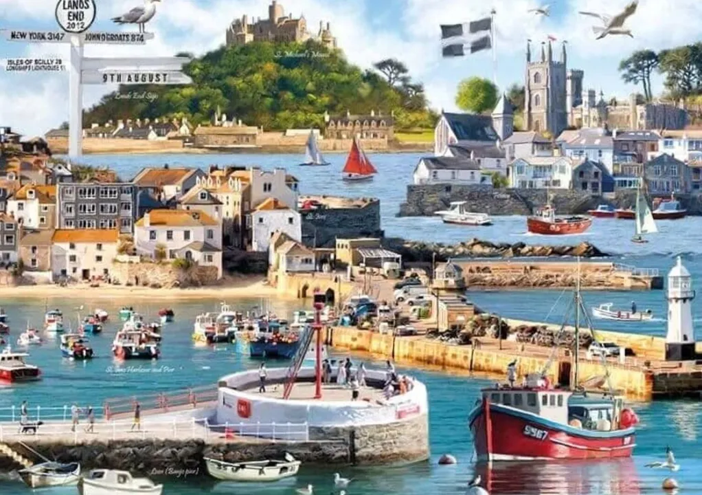 Otter House 1000 Pieces* - Cornwall Montage - 1000 Piece Jigsaw Puzzle