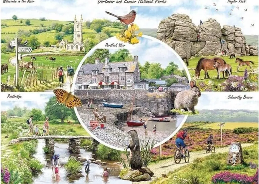 Otter House 1000 Pieces* - Dartmoor & Exmoor National Park - 1000 Piece Jigsaw Puzzle