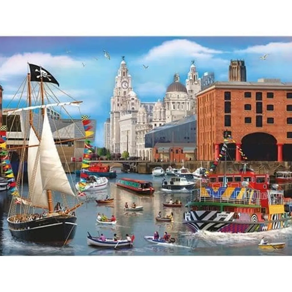 Otter House 1000 Pieces* - Dockside - 1000 Piece Jigsaw Puzzle