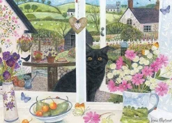 Otter House 1000 Pieces* - Peeping Through The Window - 1000 Piece Jigsaw Puzzle