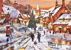 Otter House 1000 Pieces* - Village Lights - 1000 Piece Jigsaw Puzzle