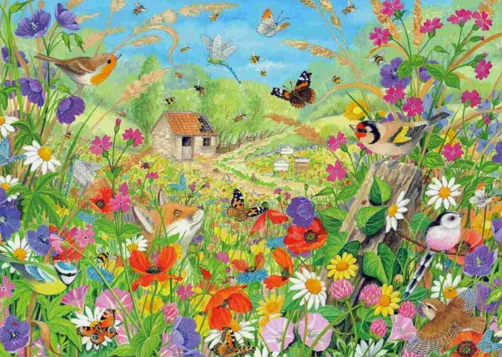 Otter House 1000 Pieces* - Wildlife Meadow - 1000 Piece Jigsaw Puzzle