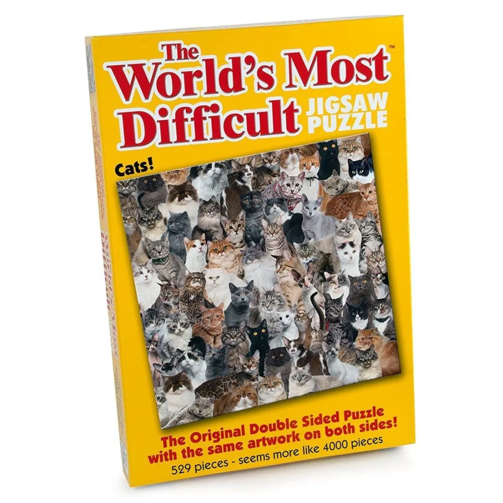 Paul Lamond 500 Pieces* - Worlds Most Difficult Cats - 529 Piece Jigsaw Puzzle