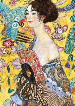 Piatnik 1000 Pieces* - Klimt Lady With Fan - 1000 Piece Jigsaw Puzzle