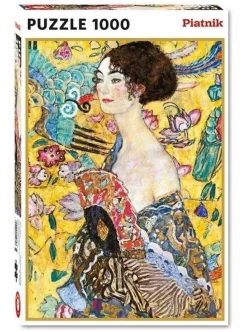 Piatnik 1000 Pieces* - Klimt Lady With Fan - 1000 Piece Jigsaw Puzzle