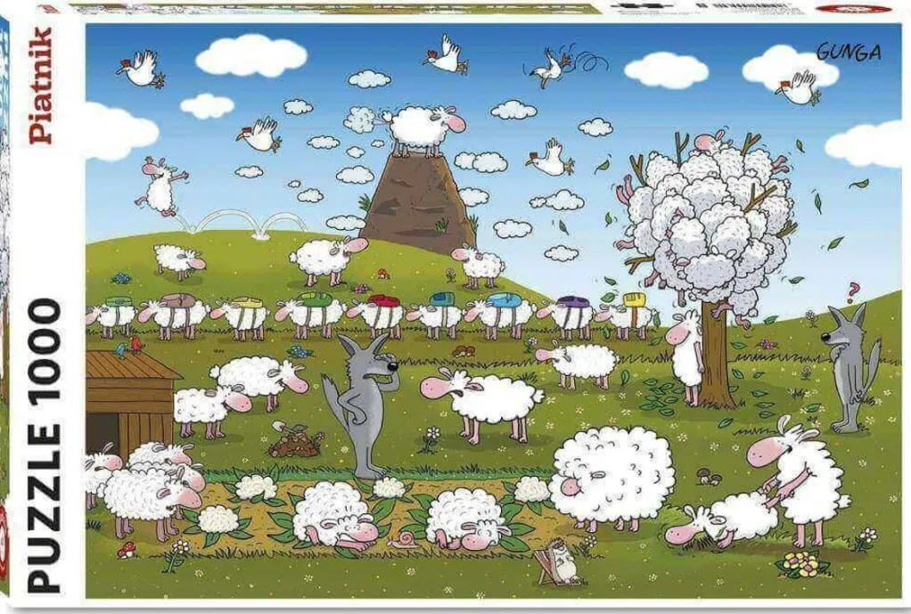Piatnik 1000 Pieces* - Sheep In Paradise - 1000 Piece Jigsaw Puzzle
