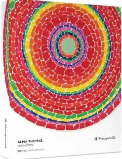 Pomegranate 500 Pieces* - Alma Thomas - Springtime - 500 Piece Circular Jigsaw Puzzle