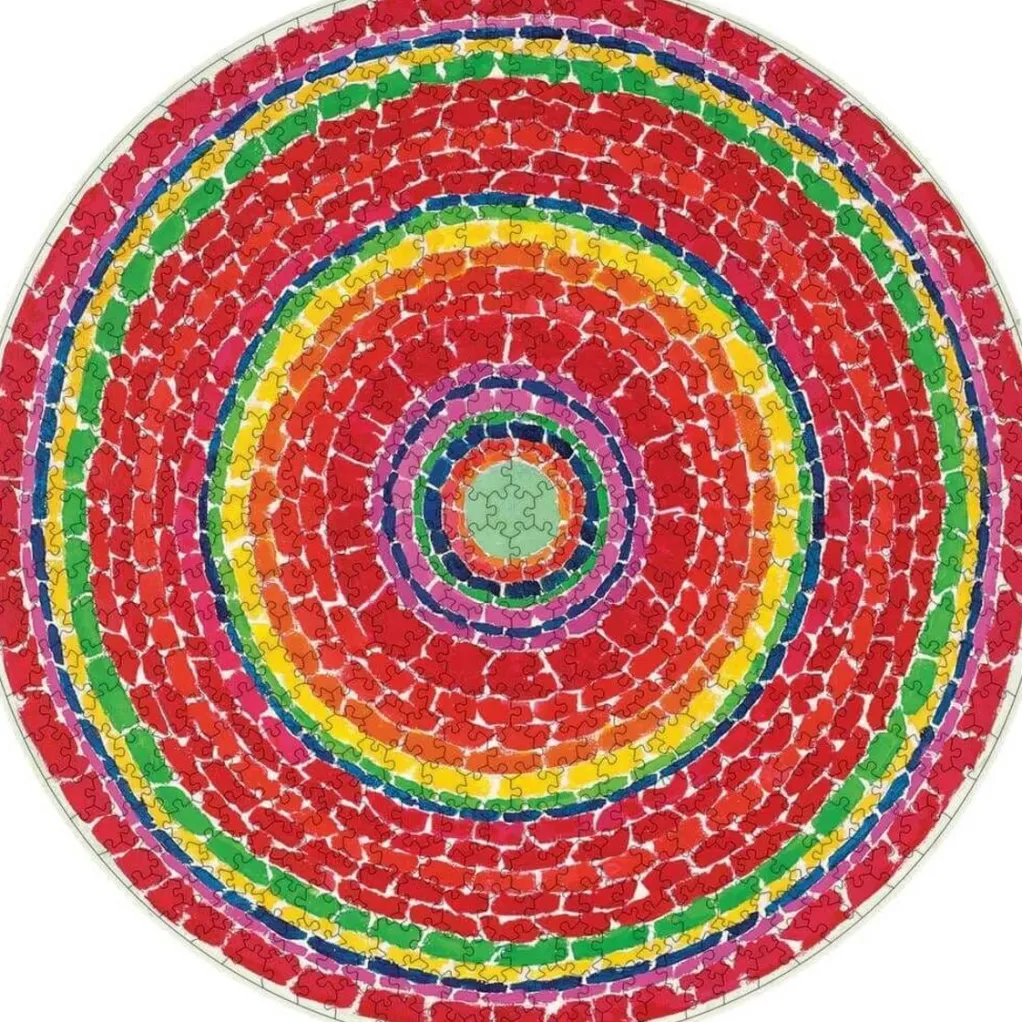 Pomegranate 500 Pieces* - Alma Thomas - Springtime - 500 Piece Circular Jigsaw Puzzle